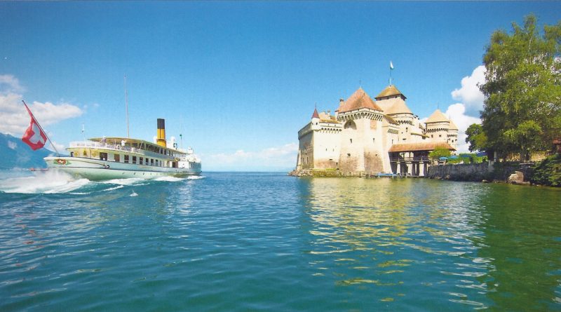 Hrad Chillon nad Ženevským jezerem